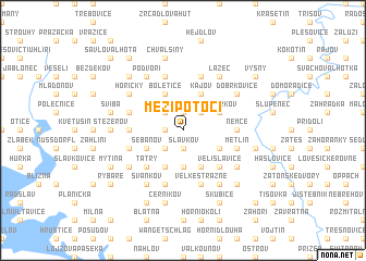 map of Mezipotočí