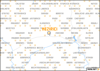 map of Meziříčí