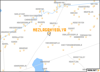 map of Mezlāgah-ye ‘Olyā