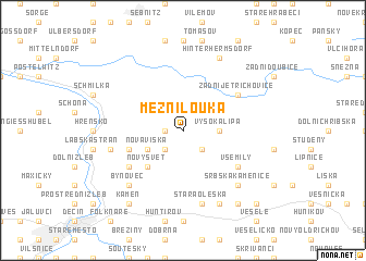 map of Mezní Louka
