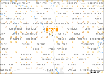 map of Mezno