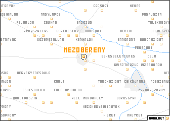 map of Mezőberény