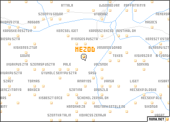 map of Meződ