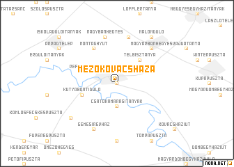 map of Mezőkovácsháza