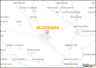 map of Mezőkövesd