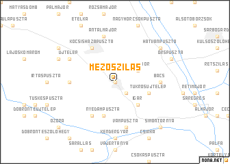 map of Mezőszilas