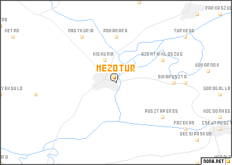 map of Mezőtúr