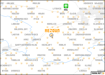 map of Mezouň