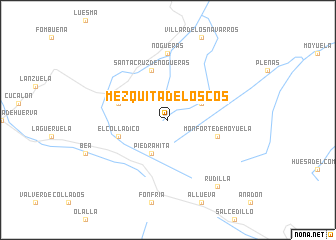 map of Mezquita de Loscos