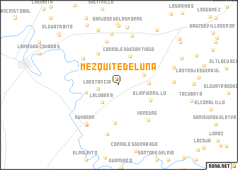 map of Mezquite de Luna