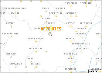 map of Mezquites