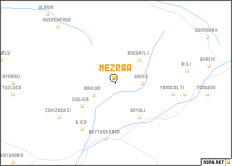 map of Mezraa