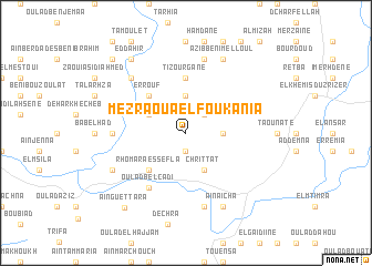 map of Mezraoua el Foukania