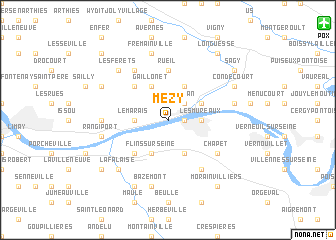 map of Mézy