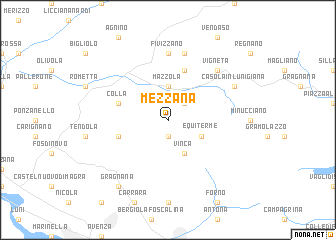 map of Mezzana