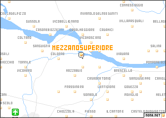 map of Mezzano Superiore