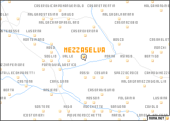 map of Mezzaselva