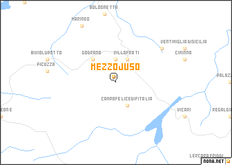 map of Mezzojuso