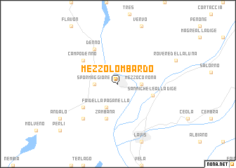 map of Mezzolombardo