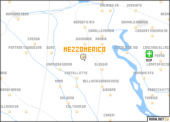 map of Mezzomerico