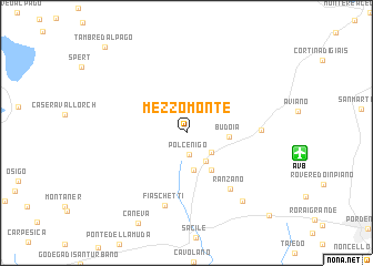 map of Mezzomonte