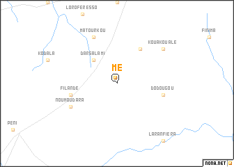 map of Mé