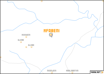 map of Mfabeni