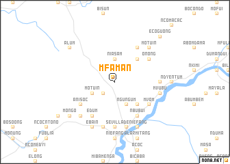 map of Mfaman