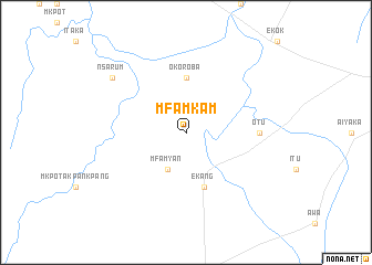 map of Mfamkam