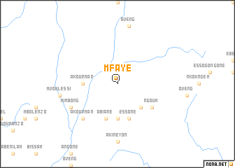 map of Mfaye