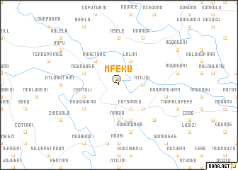 map of Mfeku