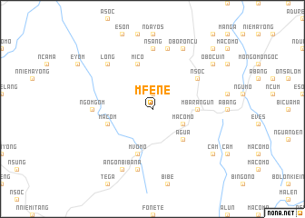 map of Mfene