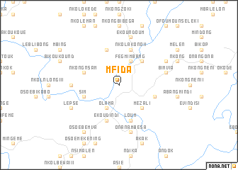 map of Mfida