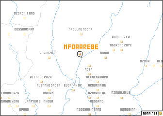 map of Mfoa-Arebe