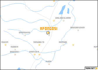 map of Mfongosi