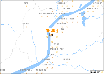 map of Mfoua