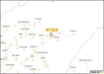 map of Mfoua