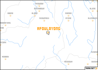 map of Mfoulayong