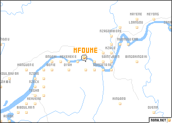 map of Mfoumé