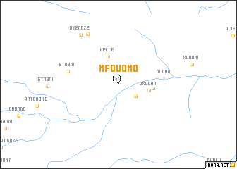 map of Mfouomo