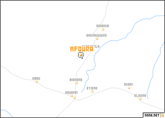 map of Mfoura