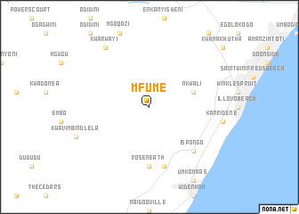 map of Mfume