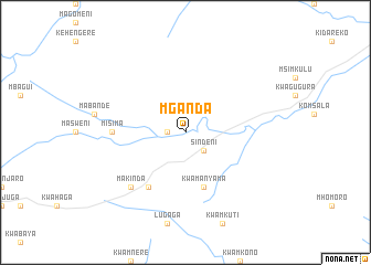 map of Mganda