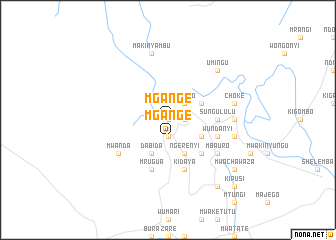 map of Mgange