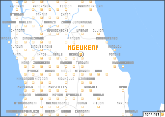 map of Mgeukeni