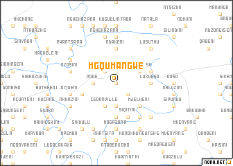 map of Mgqumangwe