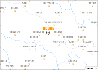 map of Mgume