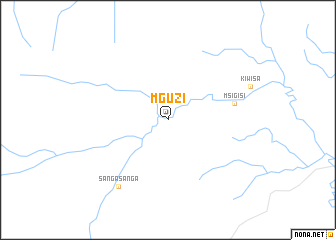 map of Mguzi