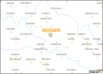 map of Mgxojeni