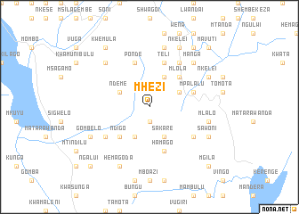 map of Mhezi